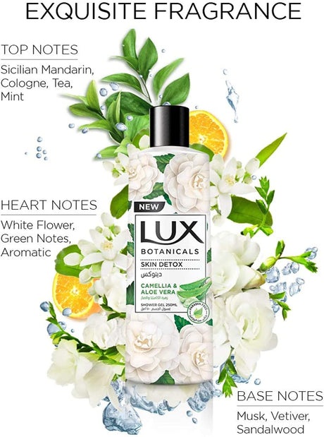 LUX Botanicals Body Wash Skin Detox with Nourishing Camellia and Aloevera, for Soft, Natural and Fragrant Skin, 500ml - Al Kabayel Discount CentreLUX Botanicals Body Wash Skin Detox with Nourishing Camellia and Aloevera, for Soft, Natural and Fragrant Skin, 500mlBodywashLUXAl Kabayel Discount Centre
