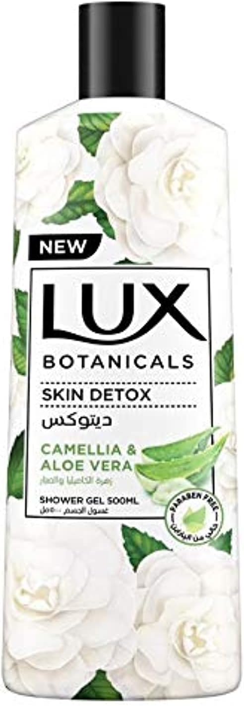 LUX Botanicals Body Wash Skin Detox with Nourishing Camellia and Aloevera, for Soft, Natural and Fragrant Skin, 500ml - Al Kabayel Discount CentreLUX Botanicals Body Wash Skin Detox with Nourishing Camellia and Aloevera, for Soft, Natural and Fragrant Skin, 500mlBodywashLUXAl Kabayel Discount Centre