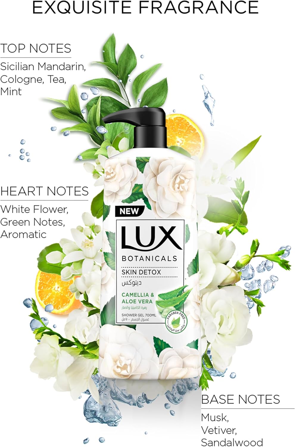 LUX Botanicals Perfumed Body Wash, Skin Detox, Camelia & Aloe Vera, with 100% natural extracts suitable for all skin types, 700ml - Al Kabayel Discount CentreLUX Botanicals Perfumed Body Wash, Skin Detox, Camelia & Aloe Vera, with 100% natural extracts suitable for all skin types, 700mlBodywashLUXAl Kabayel Discount Centre