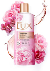 LUX Delicate Fragrance Body Wash, Soft Rose, 2x Moisturizing Essence, with 4D Hyaluronic Acid, 500ml - Al Kabayel Discount CentreLUX Delicate Fragrance Body Wash, Soft Rose, 2x Moisturizing Essence, with 4D Hyaluronic Acid, 500mlBodywashLUXAl Kabayel Discount Centre