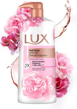 LUX Delicate Fragrance Body Wash, Soft Rose, 2x Moisturizing Essence, with 4D Hyaluronic Acid, 700ml - Al Kabayel Discount CentreLUX Delicate Fragrance Body Wash, Soft Rose, 2x Moisturizing Essence, with 4D Hyaluronic Acid, 700mlBodywashLUXAl Kabayel Discount Centre