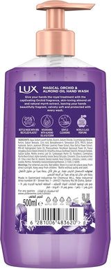 LUX Perfumed Liquid Hand Wash, Magical Orchid, with Almond Oil & Glycerin, for Fragrant, Soft and Clean Hands, 500ml - Al Kabayel Discount CentreLUX Perfumed Liquid Hand Wash, Magical Orchid, with Almond Oil & Glycerin, for Fragrant, Soft and Clean Hands, 500mlHandwashLUXAl Kabayel Discount Centre