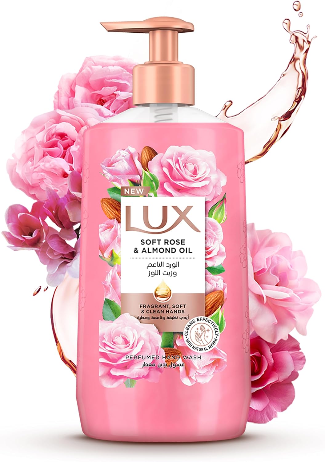 LUX Perfumed Liquid Hand Wash, Soft Rose, with Almond Oil & Glycerin, for Fragrant, Soft and Clean Hands, 250ml - Al Kabayel Discount CentreLUX Perfumed Liquid Hand Wash, Soft Rose, with Almond Oil & Glycerin, for Fragrant, Soft and Clean Hands, 250mlHandwashLUXAl Kabayel Discount Centre