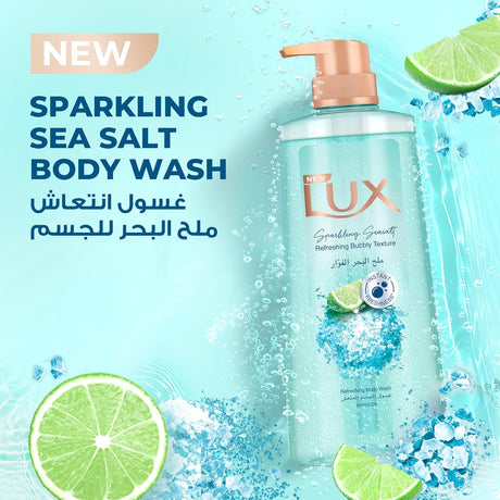 LUX Refreshing Body Wash, Sparkling Seasalt, Instant Freshness, with Bubbly Texture, 700ml - Al Kabayel Discount CentreLUX Refreshing Body Wash, Sparkling Seasalt, Instant Freshness, with Bubbly Texture, 700mlBodywashLUXAl Kabayel Discount Centre