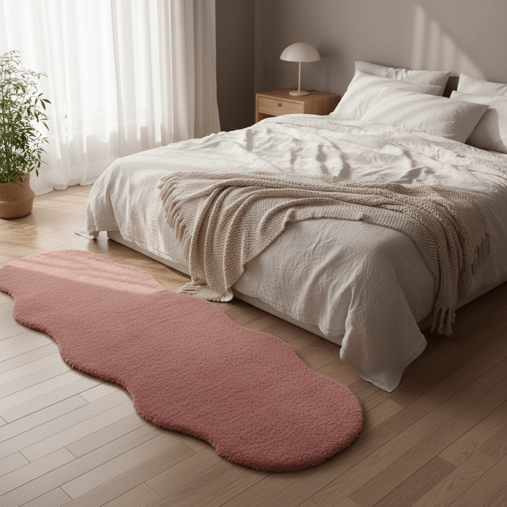Luxe Plush Shaggy Floor Mat | Ultra-Soft Faux Fur Runner Rug | Wavy Organic Shape | 60×180 cm | - Al Kabayel Discount CentreLuxe Plush Shaggy Floor Mat | Ultra-Soft Faux Fur Runner Rug | Wavy Organic Shape | 60×180 cm |DoormatsAKDCAl Kabayel Discount Centre