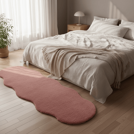 Luxe Plush Shaggy Floor Mat | Ultra-Soft Faux Fur Runner Rug | Wavy Organic Shape | 60×180 cm | - Al Kabayel Discount CentreLuxe Plush Shaggy Floor Mat | Ultra-Soft Faux Fur Runner Rug | Wavy Organic Shape | 60×180 cm |DoormatsAKDCAl Kabayel Discount Centre