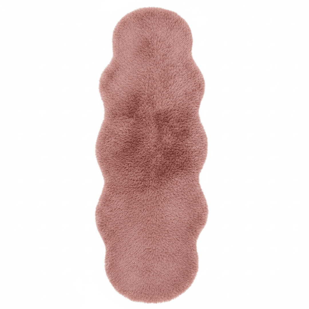 Luxe Plush Shaggy Floor Mat | Ultra-Soft Faux Fur Runner Rug | Wavy Organic Shape | 60×180 cm | - Al Kabayel Discount CentreLuxe Plush Shaggy Floor Mat | Ultra-Soft Faux Fur Runner Rug | Wavy Organic Shape | 60×180 cm |DoormatsAKDCAl Kabayel Discount Centre