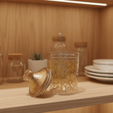 Luxehohe Premium Round Airtight Acrylic Storage Canister – Transparent Body with Elegant Golden Decorative Design, 750 ml - Al Kabayel Discount CentreLuxehohe Premium Round Airtight Acrylic Storage Canister – Transparent Body with Elegant Golden Decorative Design, 750 mlJars & Food SaversLUXEHOMEAl Kabayel Discount Centre