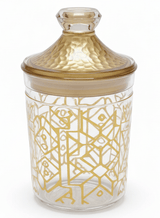 Luxehohe Premium Round Airtight Acrylic Storage Canister – Transparent Body with Elegant Golden Decorative Design, 750 ml - Al Kabayel Discount CentreLuxehohe Premium Round Airtight Acrylic Storage Canister – Transparent Body with Elegant Golden Decorative Design, 750 mlJars & Food SaversLUXEHOMEAl Kabayel Discount Centre
