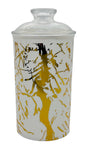 Luxehome Acrylic Canister 750ml, White&Gold, AC2009 - Al Kabayel Discount CentreLuxehome Acrylic Canister 750ml, White&Gold, AC2009Jars & Food SaversLUXEHOMEAl Kabayel Discount Centre
