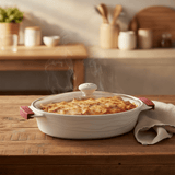 Luxehome Large Oval Ceramic Baking Dish with Glass Lid and Silicone Grip Handles – Family Size Cookware (2.6 L) - Al Kabayel Discount CentreLuxehome Large Oval Ceramic Baking Dish with Glass Lid and Silicone Grip Handles – Family Size Cookware (2.6 L)Roasting PansLUXEHOMEAl Kabayel Discount Centre