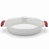 Luxehome Large Oval Ceramic Baking Dish with Glass Lid and Silicone Grip Handles – Family Size Cookware (2.6 L) - Al Kabayel Discount CentreLuxehome Large Oval Ceramic Baking Dish with Glass Lid and Silicone Grip Handles – Family Size Cookware (2.6 L)Roasting PansLUXEHOMEAl Kabayel Discount Centre