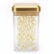 Luxehome Premium Acrylic Storage Canister with Gold Detailing for Kitchen & Pantry 16 × 10 cm - Al Kabayel Discount CentreLuxehome Premium Acrylic Storage Canister with Gold Detailing for Kitchen & Pantry 16 × 10 cmJars & Food SaversLUXEHOMEAl Kabayel Discount Centre