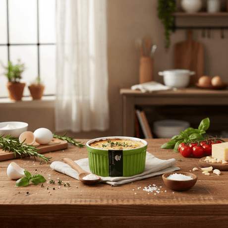 Luxehome Premium Green & White Ceramic Ramekin Bowl | 9×4cm | - Al Kabayel Discount CentreLuxehome Premium Green & White Ceramic Ramekin Bowl | 9×4cm |BowlsLUXEHOMEAl Kabayel Discount Centre