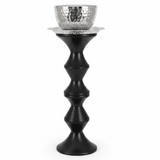 Luxury Arabic Mabkhara | Black & Silver Metal Incense Burner Stand | 40cm | Bakhoor & Oud Holder - Al Kabayel Discount CentreLuxury Arabic Mabkhara | Black & Silver Metal Incense Burner Stand | 40cm | Bakhoor & Oud HolderIncense BurnerAKDCAl Kabayel Discount Centre