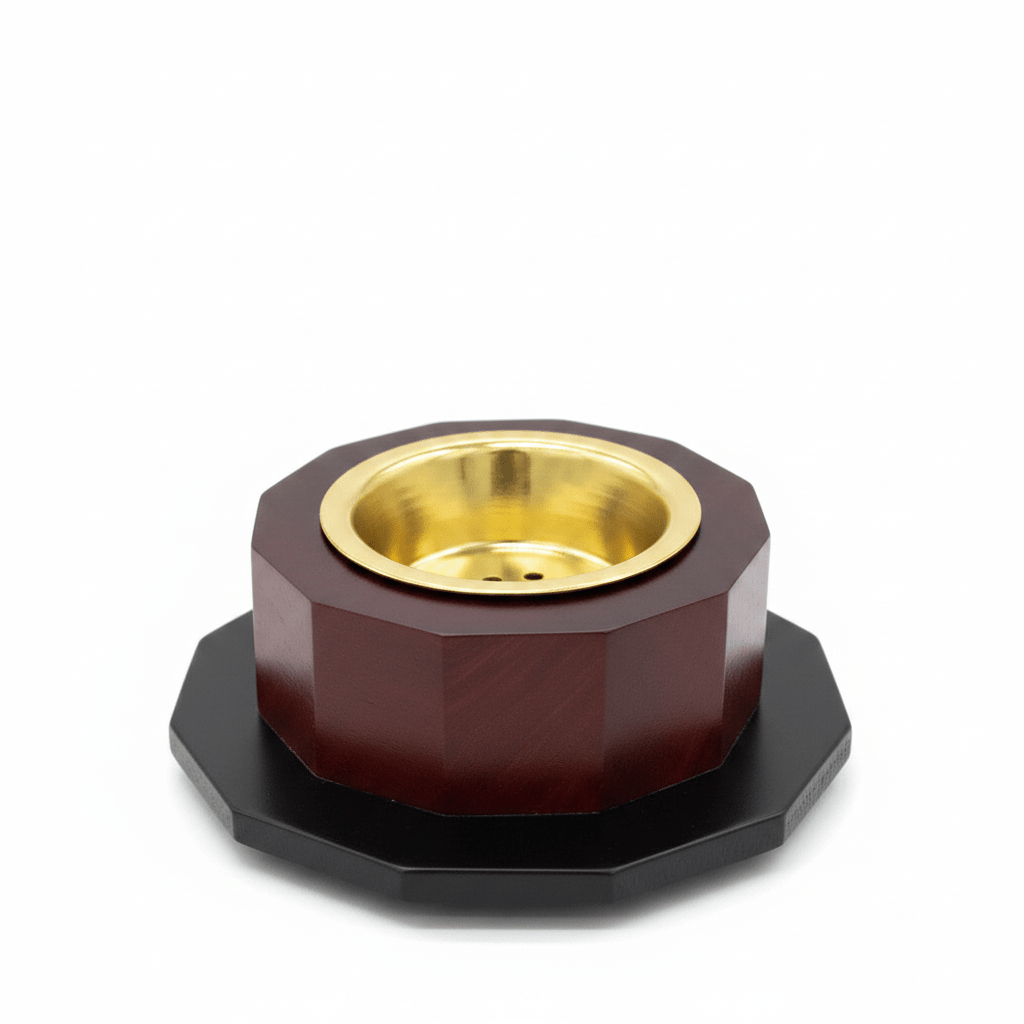 Luxury Brown Wooden Octagonal Incense Burner | Bakhoor & Oud Holder | 6×10 cm - Al Kabayel Discount CentreLuxury Brown Wooden Octagonal Incense Burner | Bakhoor & Oud Holder | 6×10 cmIncense BurnerAKDCAl Kabayel Discount Centre