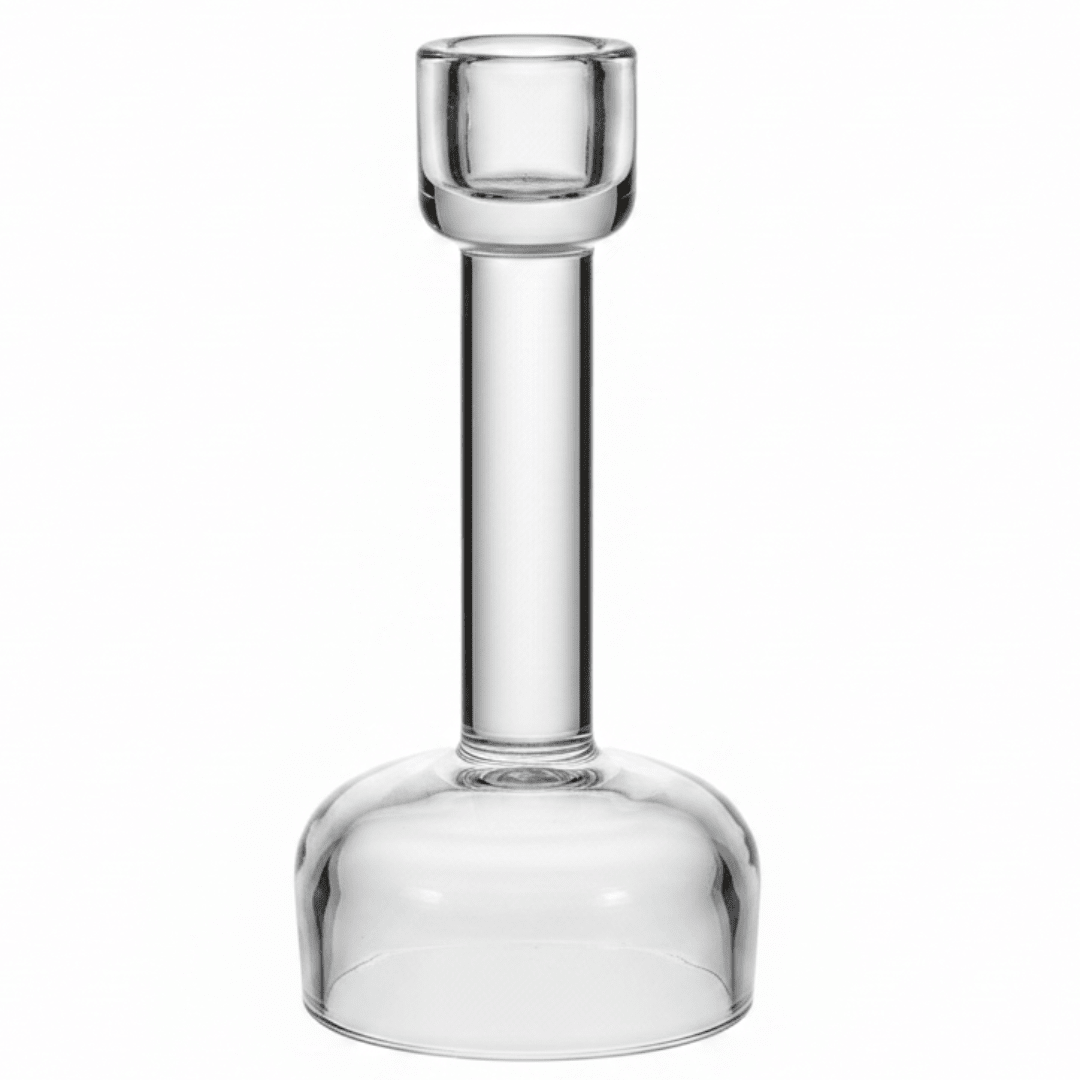 Luxury Glass Footed Decorative Candle Holder for Living Room and Table Styling – 15cm - Al Kabayel Discount CentreLuxury Glass Footed Decorative Candle Holder for Living Room and Table Styling – 15cmHome Décor AccentsAKDCAl Kabayel Discount Centre