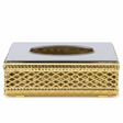 Luxury Gold & Silver Metal Tissue Box Holder with Elegant Decorative Pattern – Premium Tabletop Tissue Organizer 22×12 cm - Al Kabayel Discount CentreLuxury Gold & Silver Metal Tissue Box Holder with Elegant Decorative Pattern – Premium Tabletop Tissue Organizer 22×12 cmNapkin Holders & Tissue BoxAKDCAl Kabayel Discount Centre