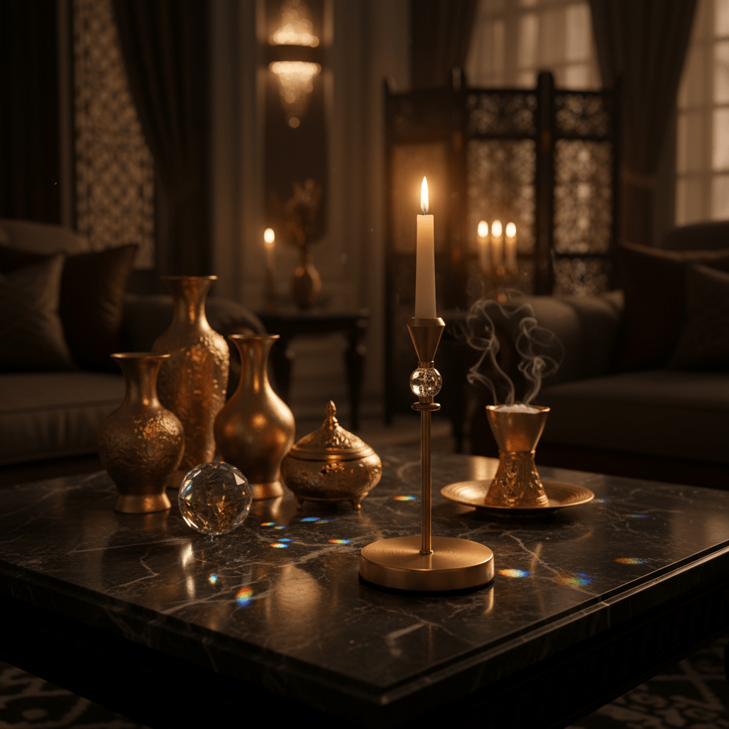 Luxury Golden Metal Candle Holder Stand for Premium Home and Event Decoration – 25cm - Al Kabayel Discount CentreLuxury Golden Metal Candle Holder Stand for Premium Home and Event Decoration – 25cmHome Décor AccentsAKDCAl Kabayel Discount Centre