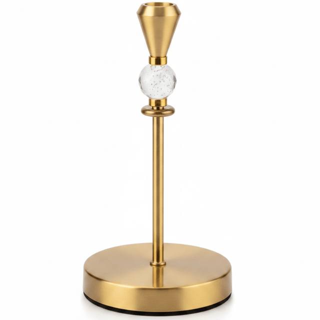 Luxury Golden Metal Candle Holder Stand for Premium Home and Event Decoration – 25cm - Al Kabayel Discount CentreLuxury Golden Metal Candle Holder Stand for Premium Home and Event Decoration – 25cmHome Décor AccentsAKDCAl Kabayel Discount Centre