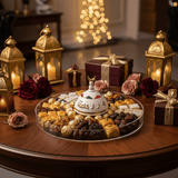 Luxury Round Acrylic Candy Display Tray with Elegant Clear Dome Cover – Premium Serving Platter for Sweets, Chocolates & Desserts – 30 cm - Al Kabayel Discount CentreLuxury Round Acrylic Candy Display Tray with Elegant Clear Dome Cover – Premium Serving Platter for Sweets, Chocolates & Desserts – 30 cmServing TraysAKDCAl Kabayel Discount Centre