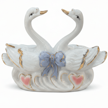Luxury White Ceramic Swan Table Décor with Elegant Artistic Finish for Home Decoration – 12×10cm - Al Kabayel Discount CentreLuxury White Ceramic Swan Table Décor with Elegant Artistic Finish for Home Decoration – 12×10cmHome Décor AccentsAKDCAl Kabayel Discount Centre
