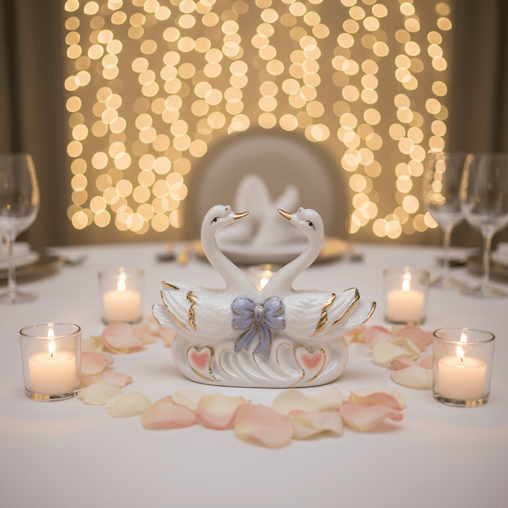 Luxury White Ceramic Swan Table Décor with Elegant Artistic Finish for Home Decoration – 12×10cm - Al Kabayel Discount CentreLuxury White Ceramic Swan Table Décor with Elegant Artistic Finish for Home Decoration – 12×10cmHome Décor AccentsAKDCAl Kabayel Discount Centre