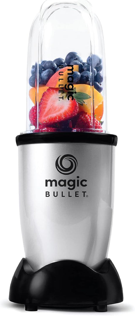 Magic Bullet 400 Watts, 9 Piece Set, Multi - Function High Speed Blender, Mixer System with Nutrient Extractor, Smoothie Maker, Silver - Al Kabayel Discount CentreMagic Bullet 400 Watts, 9 Piece Set, Multi - Function High Speed Blender, Mixer System with Nutrient Extractor, Smoothie Maker, SilverFood & Drink AppliancesMAGIC BULLETAl Kabayel Discount Centre