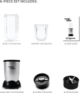 Magic Bullet Multi - Function High - Speed Blender ,Black/Silver,4 Piece Set, MB4 - 0612 - Al Kabayel Discount CentreMagic Bullet Multi - Function High - Speed Blender ,Black/Silver,4 Piece Set, MB4 - 0612Food & Drink AppliancesMAGIC BULLETAl Kabayel Discount Centre