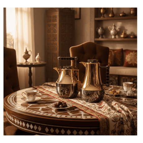 Mahra 1L Vacuum Flask Set – Gold Body with Dark Nickel Accent (2 Pieces) - Al Kabayel Discount CentreMahra 1L Vacuum Flask Set – Gold Body with Dark Nickel Accent (2 Pieces)ThermosMAHRAAl Kabayel Discount Centre