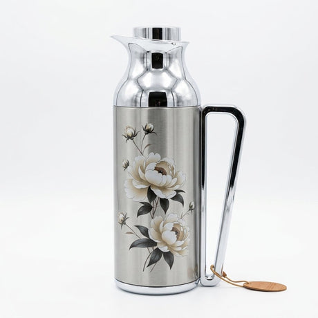 Mahra Stainless Steel Vacuum Flask Set 1L + 1L – Floral Edition (Set of 2) - Al Kabayel Discount CentreMahra Stainless Steel Vacuum Flask Set 1L + 1L – Floral Edition (Set of 2)ThermosMAHRAAl Kabayel Discount Centre