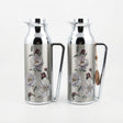 Mahra Stainless Steel Vacuum Flask Set 1L + 1L – Silver Floral Design (Set of 2) - Al Kabayel Discount CentreMahra Stainless Steel Vacuum Flask Set 1L + 1L – Silver Floral Design (Set of 2)ThermosMAHRAAl Kabayel Discount Centre