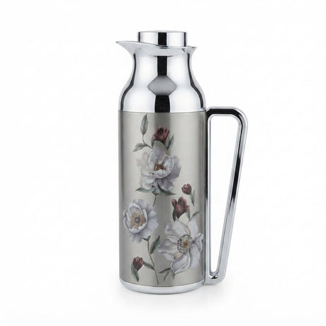 Mahra Stainless Steel Vacuum Flask Set 1L + 1L – Silver Floral Design (Set of 2) - Al Kabayel Discount CentreMahra Stainless Steel Vacuum Flask Set 1L + 1L – Silver Floral Design (Set of 2)ThermosMAHRAAl Kabayel Discount Centre