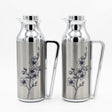 Mahra Stainless Steel Vacuum Flask Set of 2 – 1L + 1L – Floral Engraved Thermal Carafe - Al Kabayel Discount CentreMahra Stainless Steel Vacuum Flask Set of 2 – 1L + 1L – Floral Engraved Thermal CarafeThermosMAHRAAl Kabayel Discount Centre