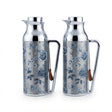 Mahra Stainless Steel Vacuum Flask Set of 2 – 1L – Floral Silver Edition - Al Kabayel Discount CentreMahra Stainless Steel Vacuum Flask Set of 2 – 1L – Floral Silver EditionThermosMAHRAAl Kabayel Discount Centre