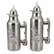 Mahra Vacuum Flask Set – 1L & 0.7L | Nickel with Shiny Silver Floral - Al Kabayel Discount CentreMahra Vacuum Flask Set – 1L & 0.7L | Nickel with Shiny Silver FloralThermosMAHRAAl Kabayel Discount Centre