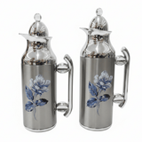 Mahra Vacuum Flask Set | 1L + 0.7L | Silver Floral Edition - Al Kabayel Discount CentreMahra Vacuum Flask Set | 1L + 0.7L | Silver Floral EditionThermosMAHRAAl Kabayel Discount Centre