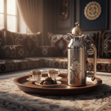 Mahra Vacuum Flask Set | 1L + 0.7L | Silver with Gold & Magnolia - Al Kabayel Discount CentreMahra Vacuum Flask Set | 1L + 0.7L | Silver with Gold & MagnoliaThermosMAHRAAl Kabayel Discount Centre
