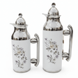 Mahra Vacuum Flask Set | 1L + 0.7L | White & Silver | Floral Edition - Al Kabayel Discount CentreMahra Vacuum Flask Set | 1L + 0.7L | White & Silver | Floral EditionThermosMAHRAAl Kabayel Discount Centre