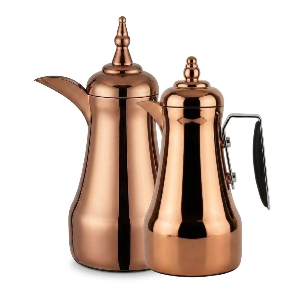 Mahra Vacuum Flask Set 1L + 1L Copper with Black - Al Kabayel Discount CentreMahra Vacuum Flask Set 1L + 1L Copper with BlackTheromesMAHRAAl Kabayel Discount Centre