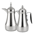 Mahra Vacuum Flask Set 1L + 1L Matt Nickel with Black Handle - Al Kabayel Discount CentreMahra Vacuum Flask Set 1L + 1L Matt Nickel with Black HandleTheromesMAHRAAl Kabayel Discount Centre