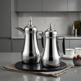 Mahra Vacuum Flask Set 1L + 1L Matt Nickel with Black Handle - Al Kabayel Discount CentreMahra Vacuum Flask Set 1L + 1L Matt Nickel with Black HandleTheromesMAHRAAl Kabayel Discount Centre
