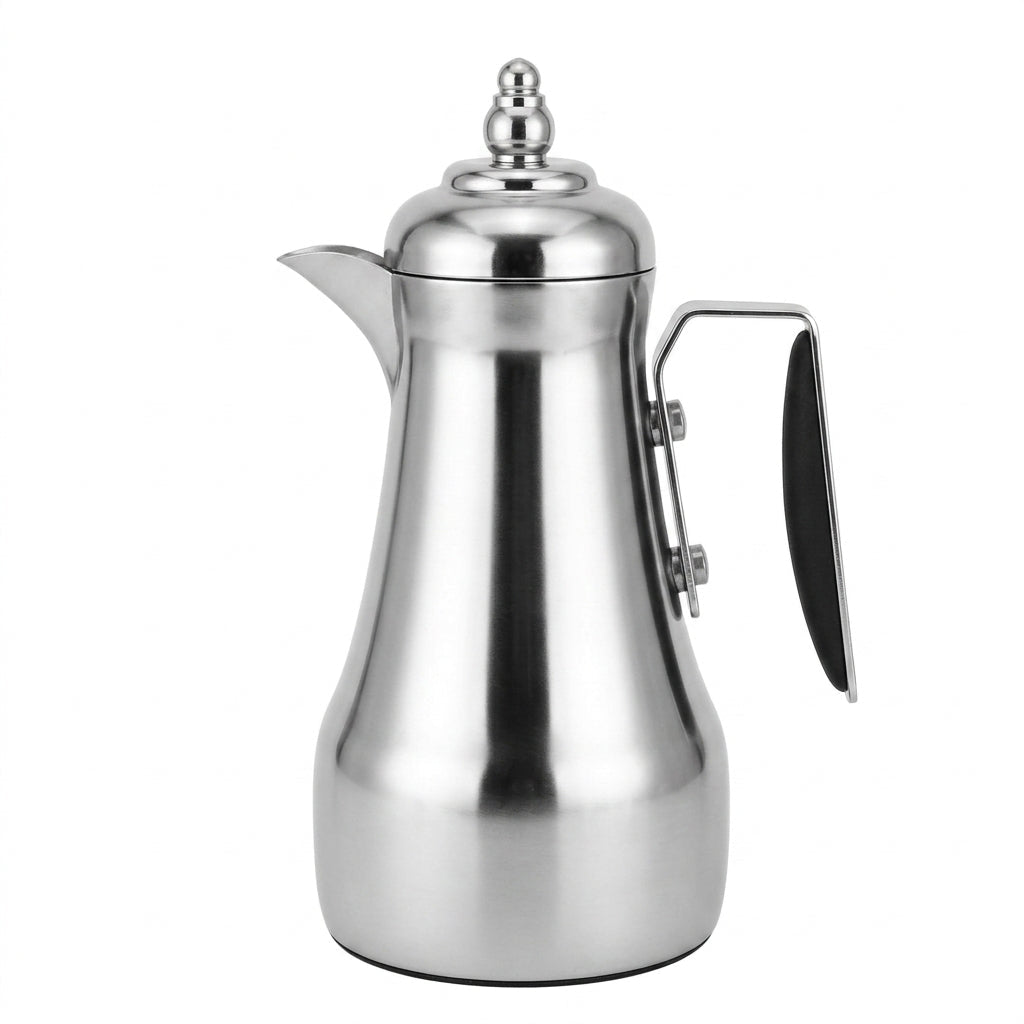 Mahra Vacuum Flask Set 1L + 1L Matt Nickel with Black Handle - Al Kabayel Discount CentreMahra Vacuum Flask Set 1L + 1L Matt Nickel with Black HandleTheromesMAHRAAl Kabayel Discount Centre