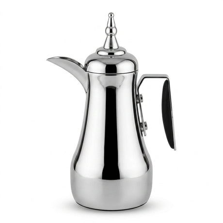 Mahra Vacuum Flask Set 1L + 1L Nickel Silver with Black Handle - Al Kabayel Discount CentreMahra Vacuum Flask Set 1L + 1L Nickel Silver with Black HandleTheromesMAHRAAl Kabayel Discount Centre