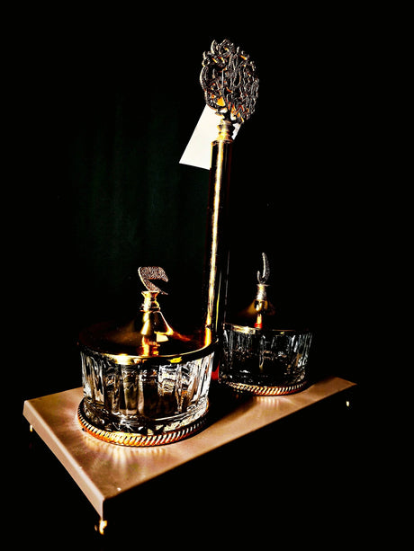 Majlis Candy Bowl 2Pcs With Stand Light Brown And Gold - Al Kabayel Discount CentreMajlis Candy Bowl 2Pcs With Stand Light Brown And GoldJars & Food SaversAKDCAl Kabayel Discount Centre