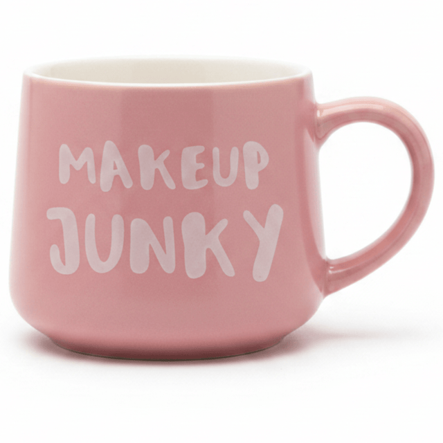 Makeup Junky Pink Ceramic Mug with 3D Lipstick Surprise — 400ml - Al Kabayel Discount CentreMakeup Junky Pink Ceramic Mug with 3D Lipstick Surprise — 400mlMugsAKDCAl Kabayel Discount Centre