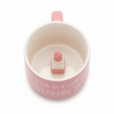 Makeup Junky Pink Ceramic Mug with 3D Lipstick Surprise — 400ml - Al Kabayel Discount CentreMakeup Junky Pink Ceramic Mug with 3D Lipstick Surprise — 400mlMugsAKDCAl Kabayel Discount Centre