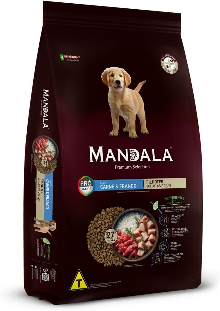 Mandala Premium Dry Dog Food, Beef & Chicken Recipe, All Breeds Puppies Dogs, 1kg - Al Kabayel Discount CentreMandala Premium Dry Dog Food, Beef & Chicken Recipe, All Breeds Puppies Dogs, 1kgPet SuppliesMANDALAAl Kabayel Discount Centre