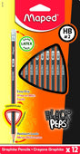 Maped Black'Peps HB 2 Graphite Pencils with Eraser Tip – Pack of 12 - Al Kabayel Discount CentreMaped Black'Peps HB 2 Graphite Pencils with Eraser Tip – Pack of 12Pens, Pencils & MarkersMAPEDAl Kabayel Discount Centre