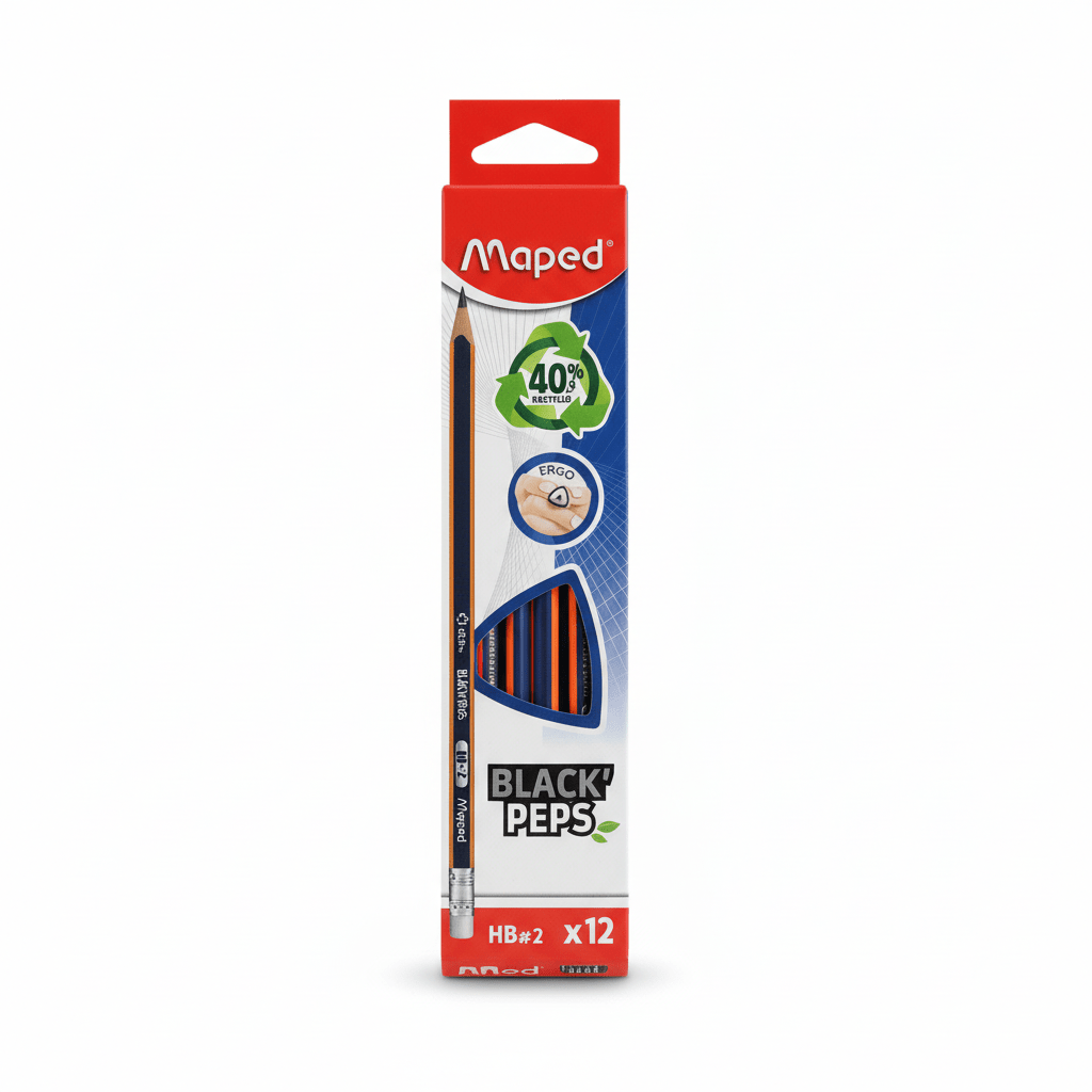 Maped Black'Peps HB2 Pencils – Pack of 12 - Al Kabayel Discount CentreMaped Black'Peps HB2 Pencils – Pack of 12Pens, Pencils & MarkersMAPEDAl Kabayel Discount Centre